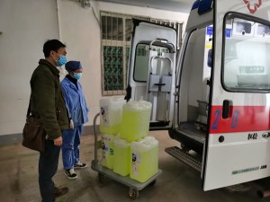 共享社会捐赠物资 县医院助力疫情防控