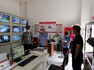县公安局治安大队检查调研我院安全保卫工作