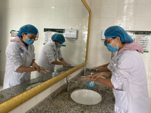 宁南县人民医院开展手卫生操作考核