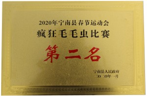 2020年宁南县春节运动会“疯狂毛毛虫”第二名